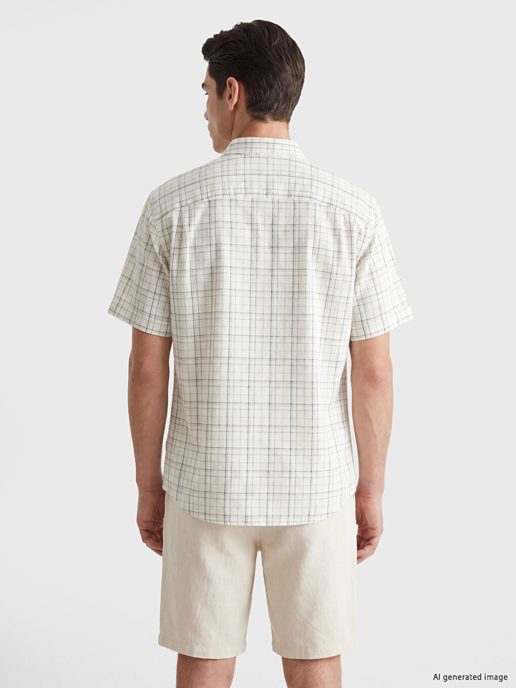 Regular Fit Plaid Men's Shirt-3