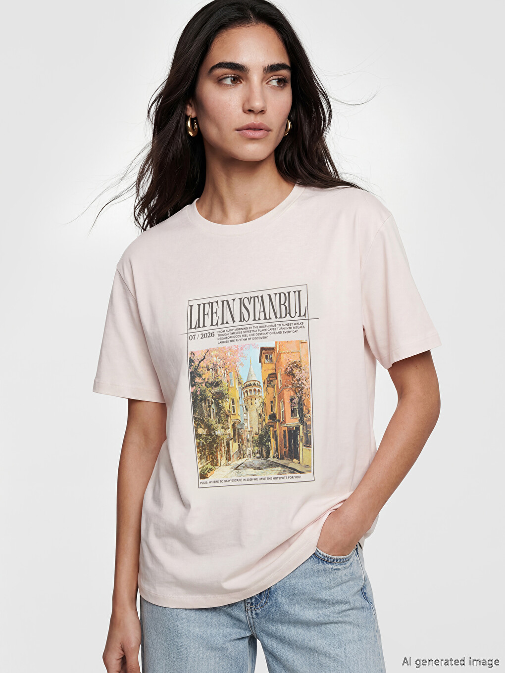 Istanbul Printed 100% Cotton Women's T-shirt