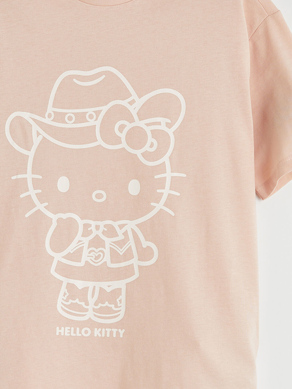 Pembe Hello Kitty Baskılı Kız Çocuk 3'lü Tişört-6