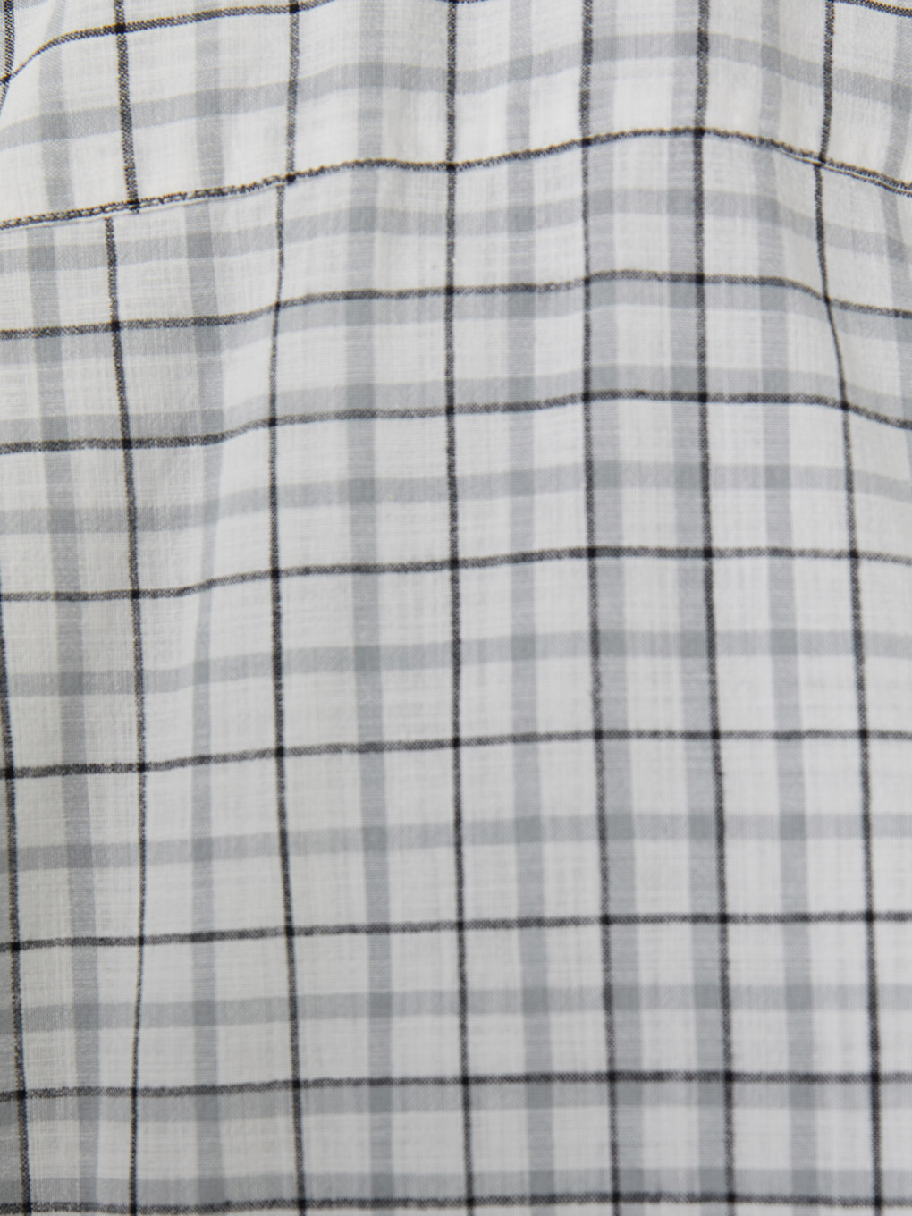 Gri Regular Fit Ekose Poplin Erkek Gömlek-3