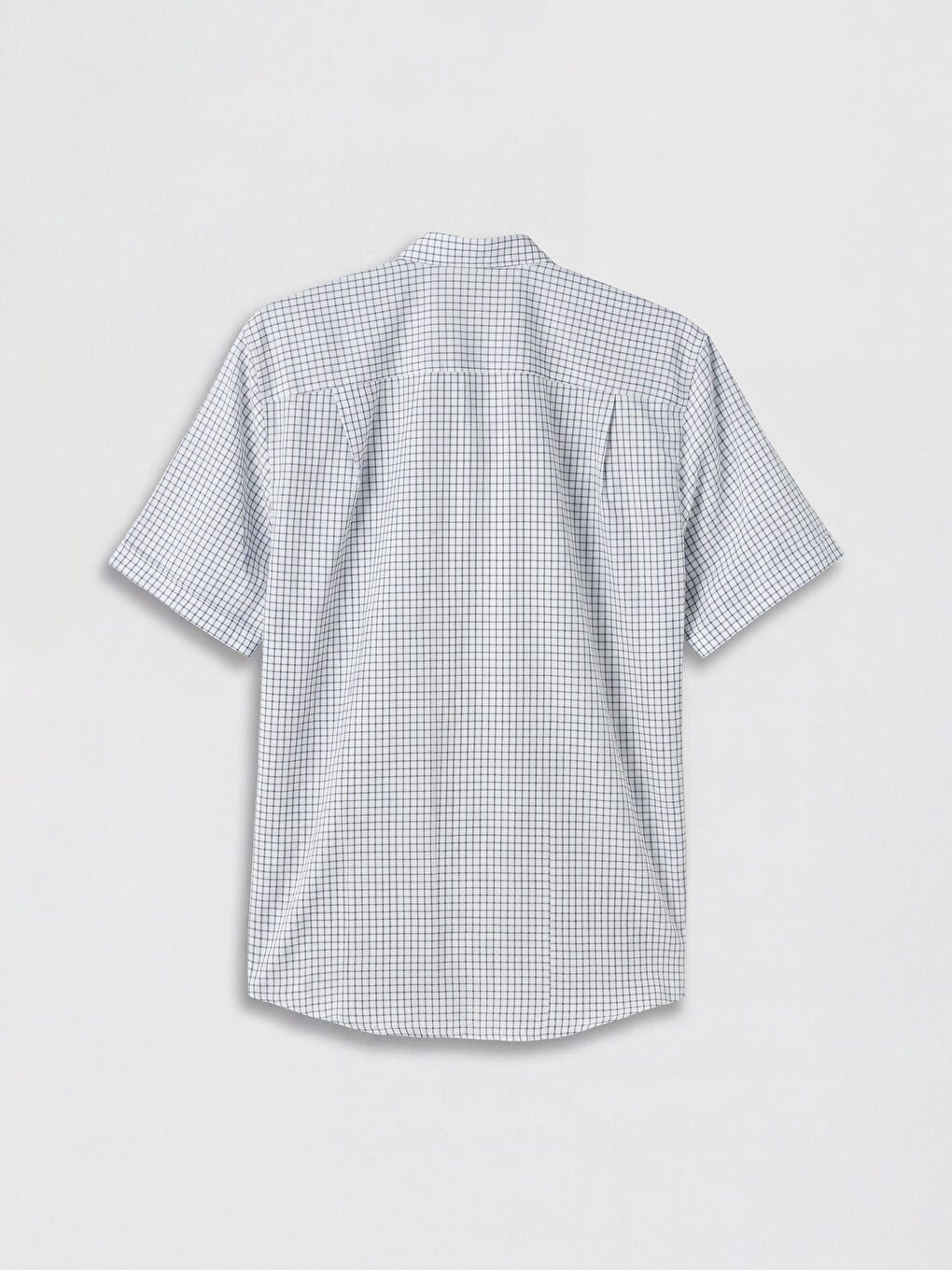 İndigo Regular Fit Ekose Poplin Erkek Gömlek-1