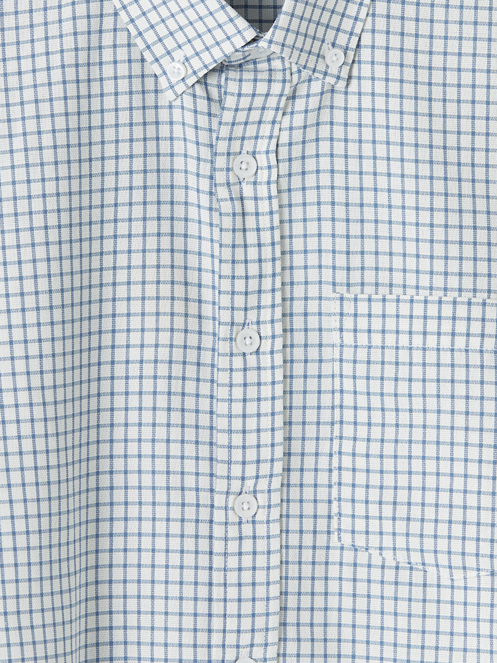 İndigo Regular Fit Ekose Poplin Erkek Gömlek-2