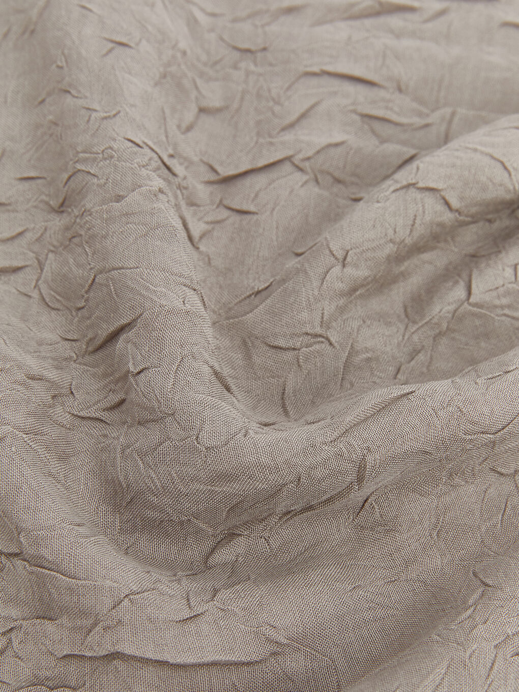 Bej Kendinden Desenli Kadın Şal-2