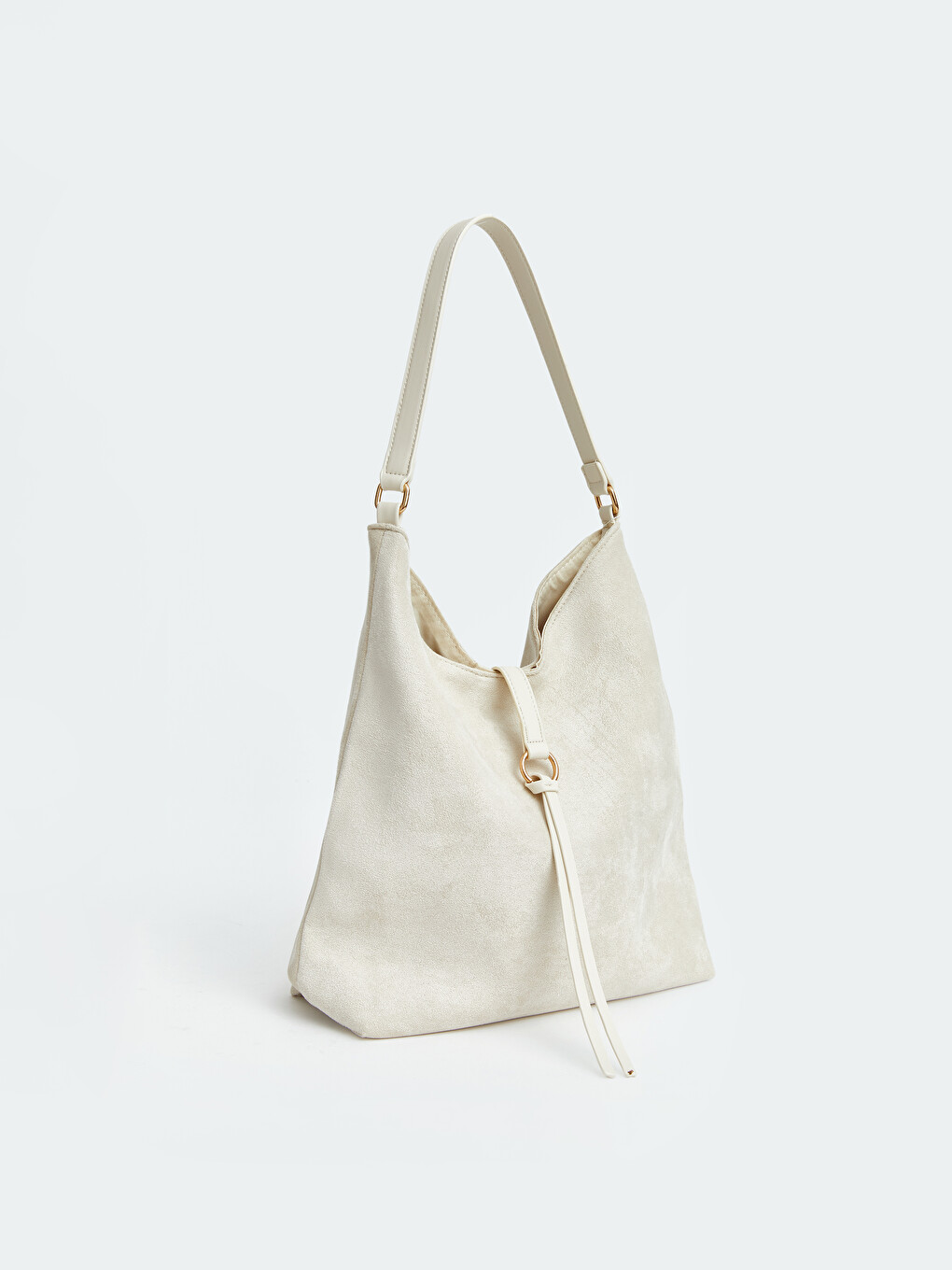Woman Ecru Shoulder Bag-2