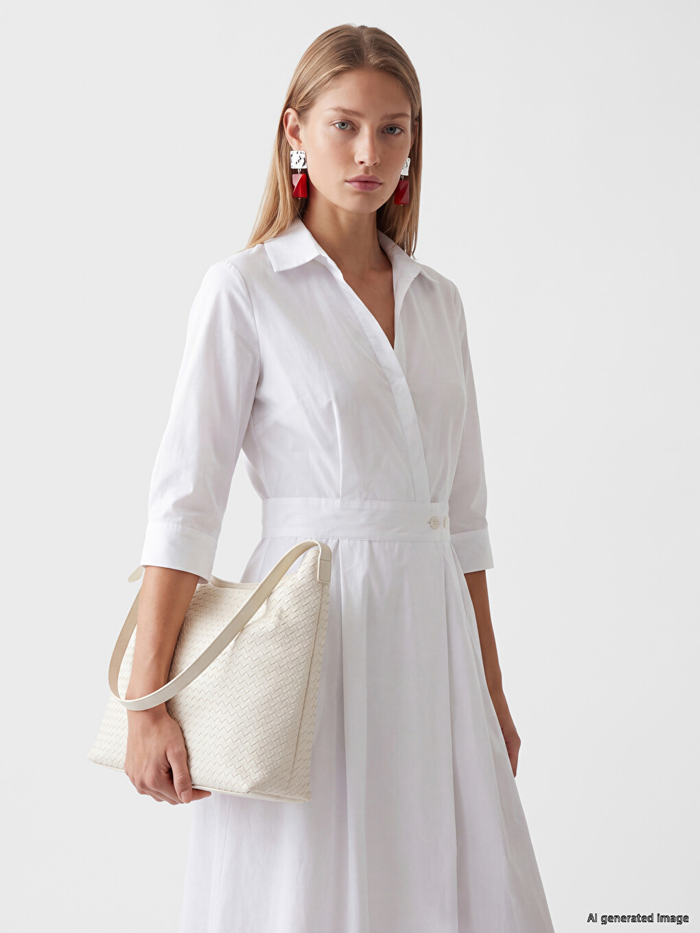 Woven Patterned Women's Shoulder Bag