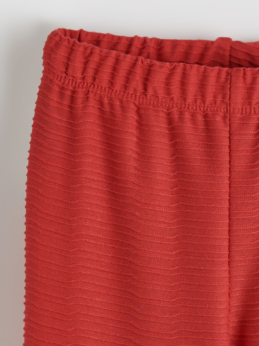 Kırmızı Bisiklet Yaka Kız Çocuk Pijama Takımı-5