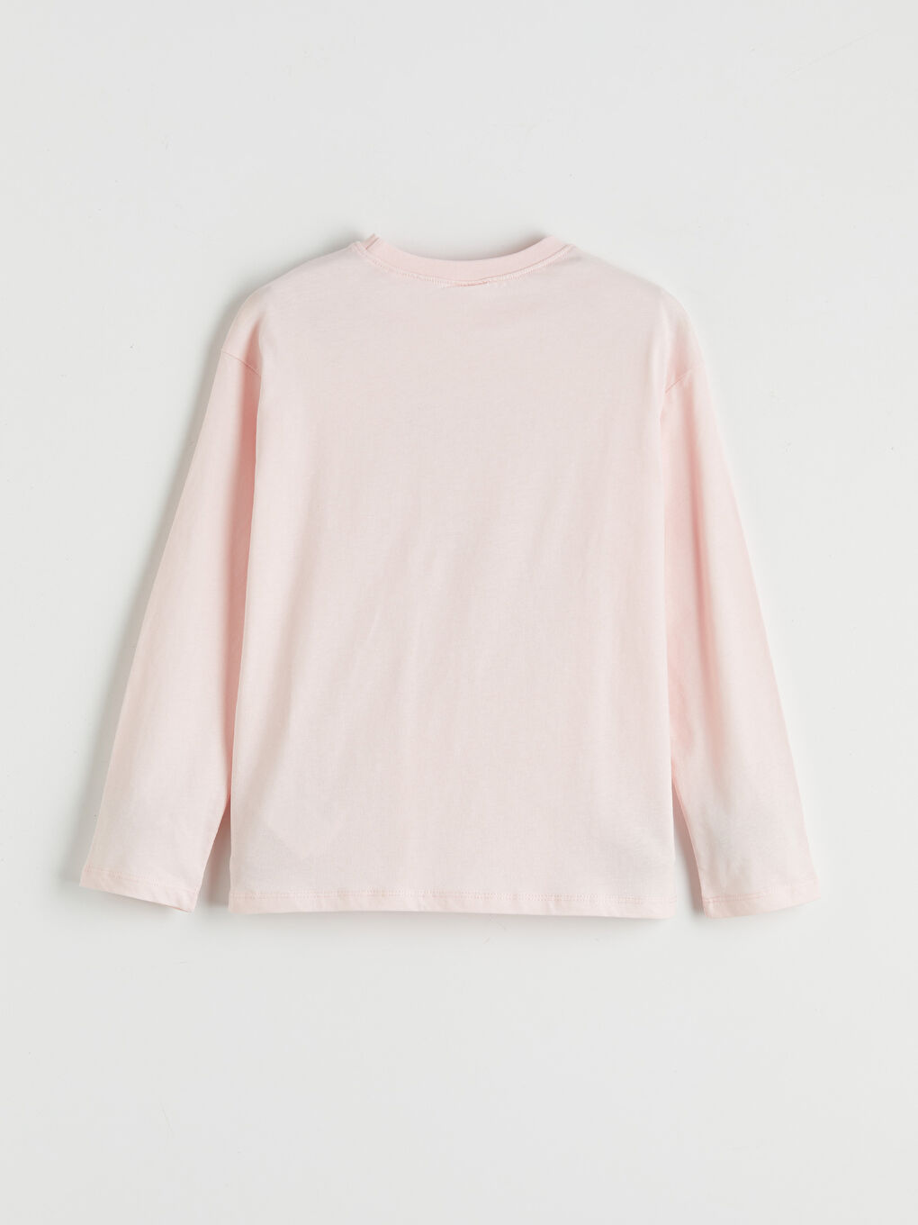 Pembe Baskılı Kız Çocuk Pijama Üst-1