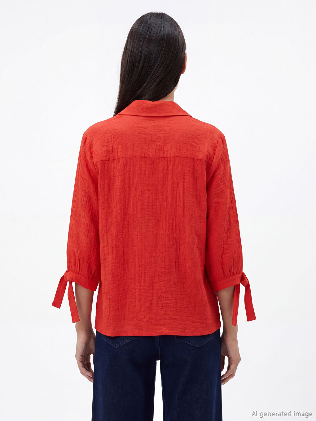 Женская рубашка из поплина-3