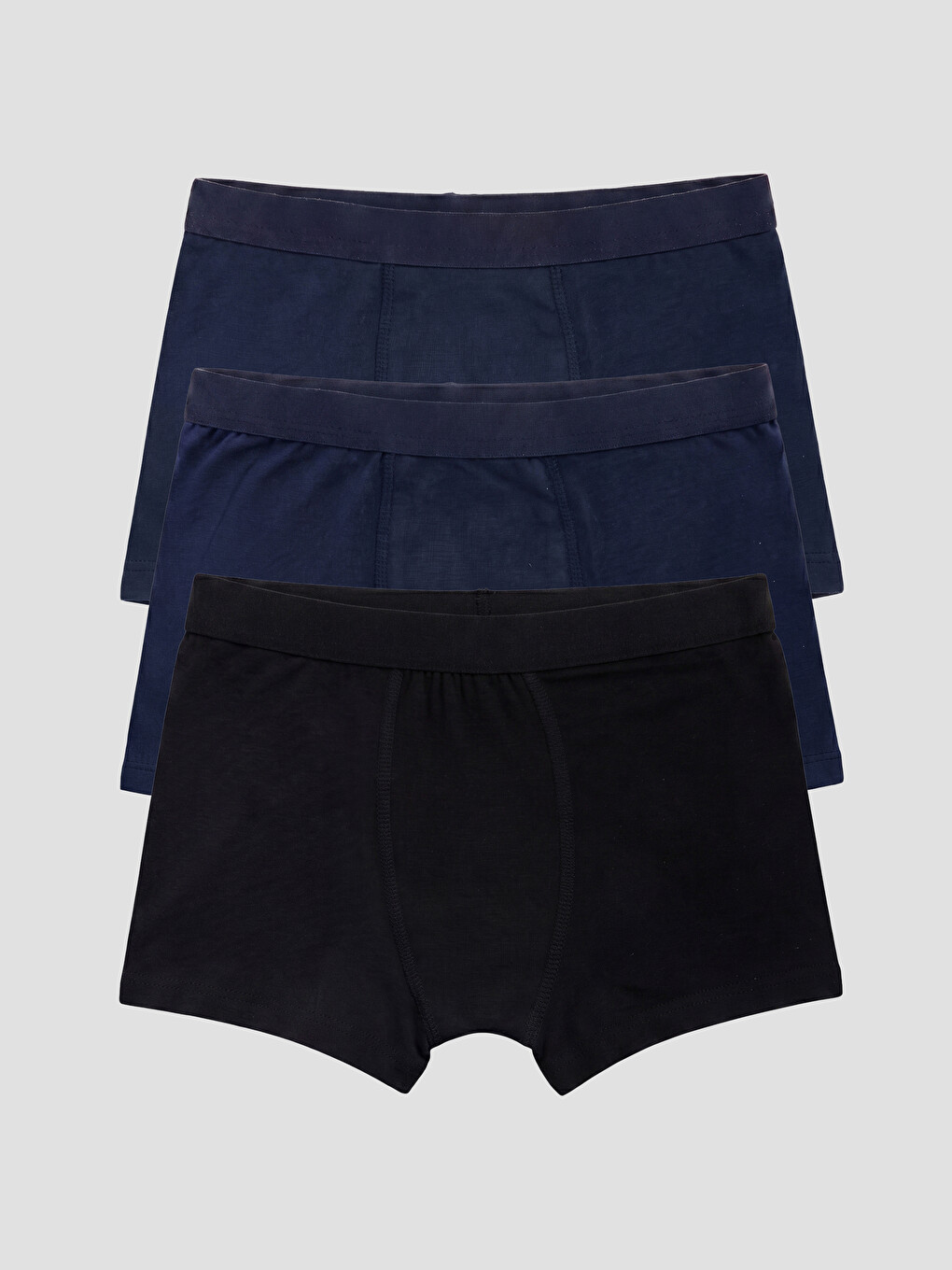Lacivert Erkek Çocuk 3'lü Boxer-5