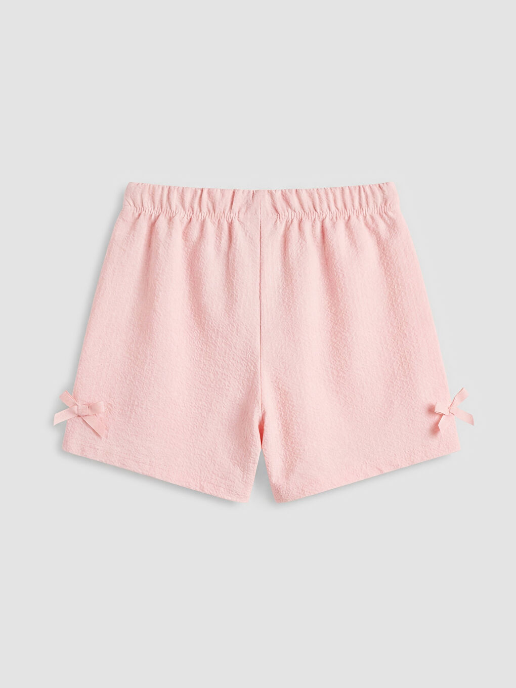 Pembe Fiyonklu Kız Çocuk Bluz ve Şort-4