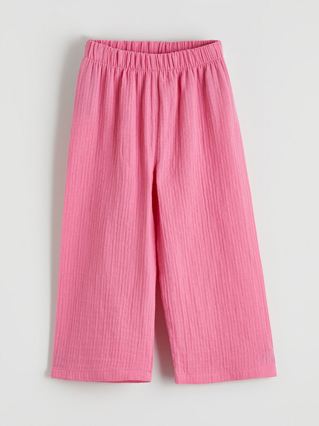 Pembe Bisiklet Yaka Fiyonk Detaylı Kız Çocuk Bluz ve Pantolon-4