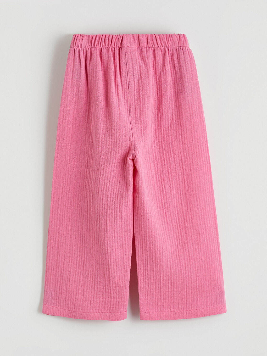 Pembe Bisiklet Yaka Fiyonk Detaylı Kız Çocuk Bluz ve Pantolon-6