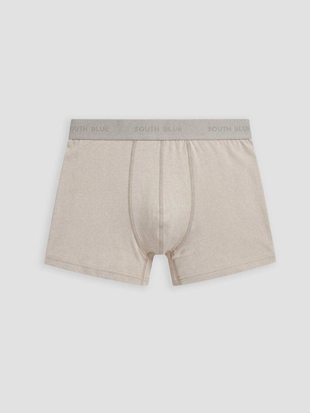 Gri Beli Lastikli Erkek Boxer 3'lü-3