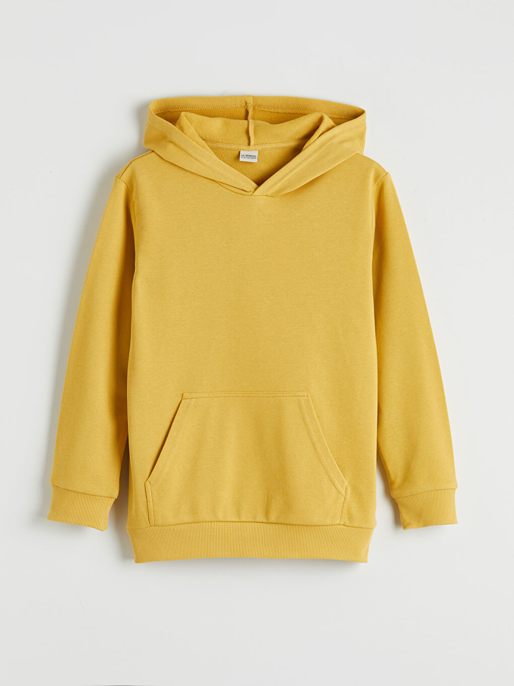 Sarı Kapüşonlu Erkek Çocuk Sweatshirt