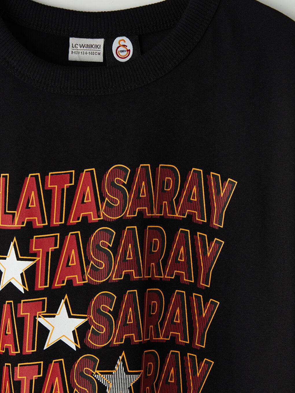 Siyah Galatasaray Baskılı Erkek Çocuk Tişört-2