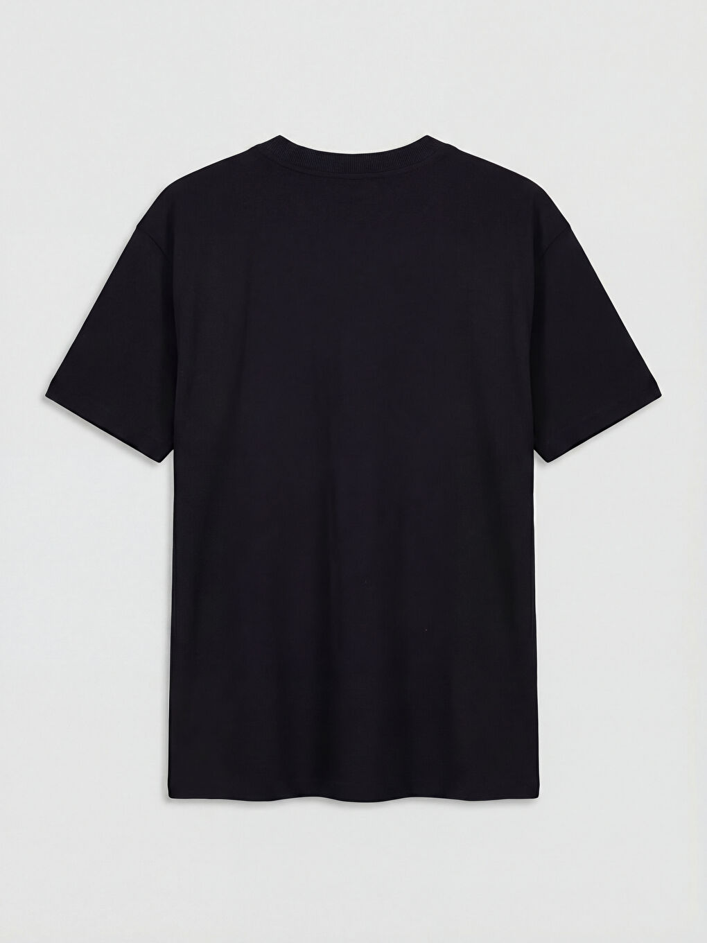 Siyah Bisiklet Yaka Beşiktaş Baskılı Erkek Çocuk Tişört-1