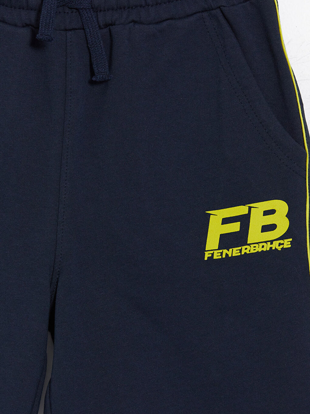 Lacivert Fenerbahçe Baskılı Erkek Çocuk Şort-2