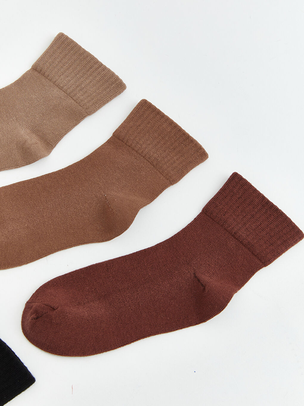 Kahverengi Kız Çocuk Soket Çorap 5'li-1