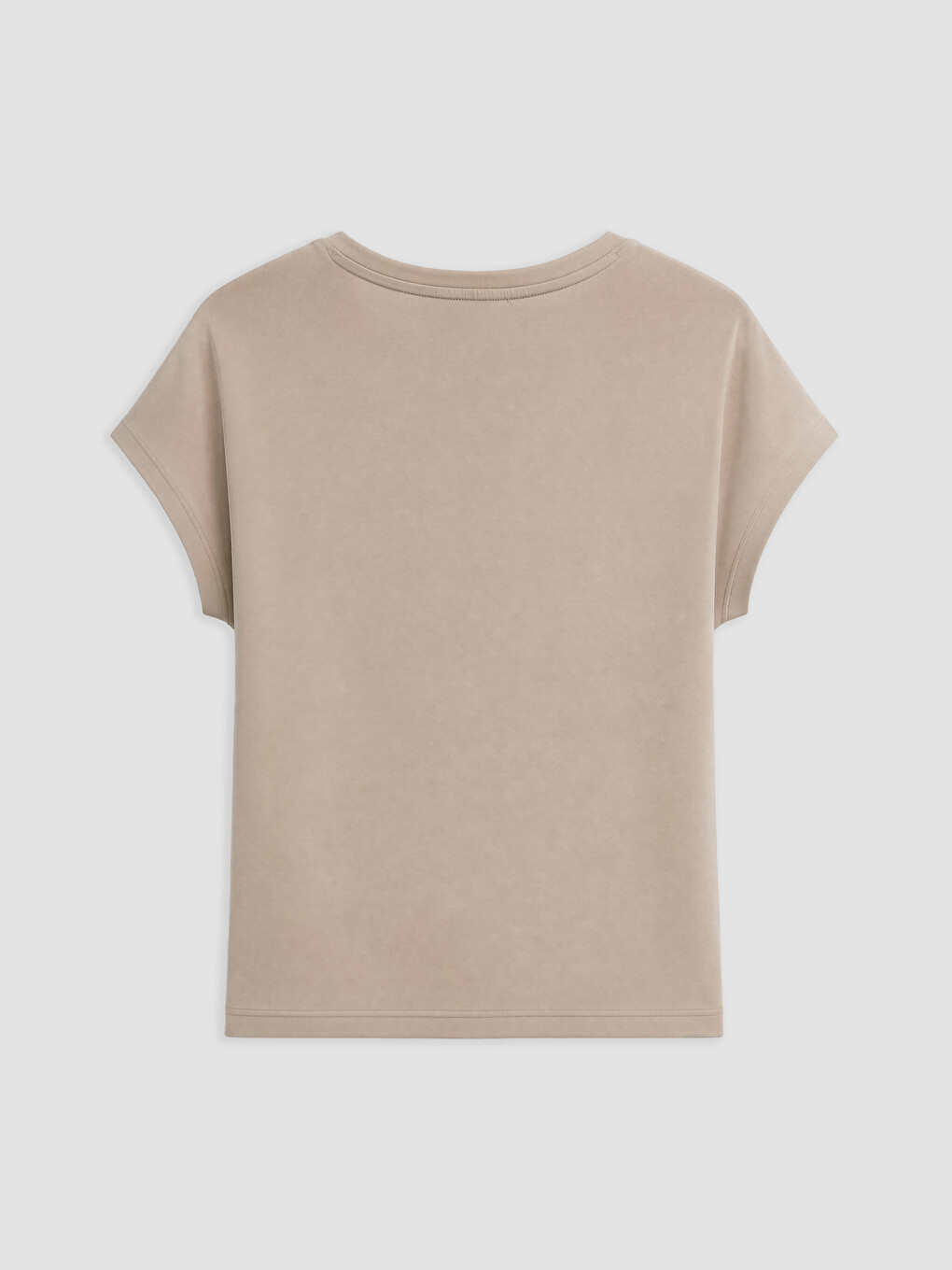 Woman Beige T-Shirt-1