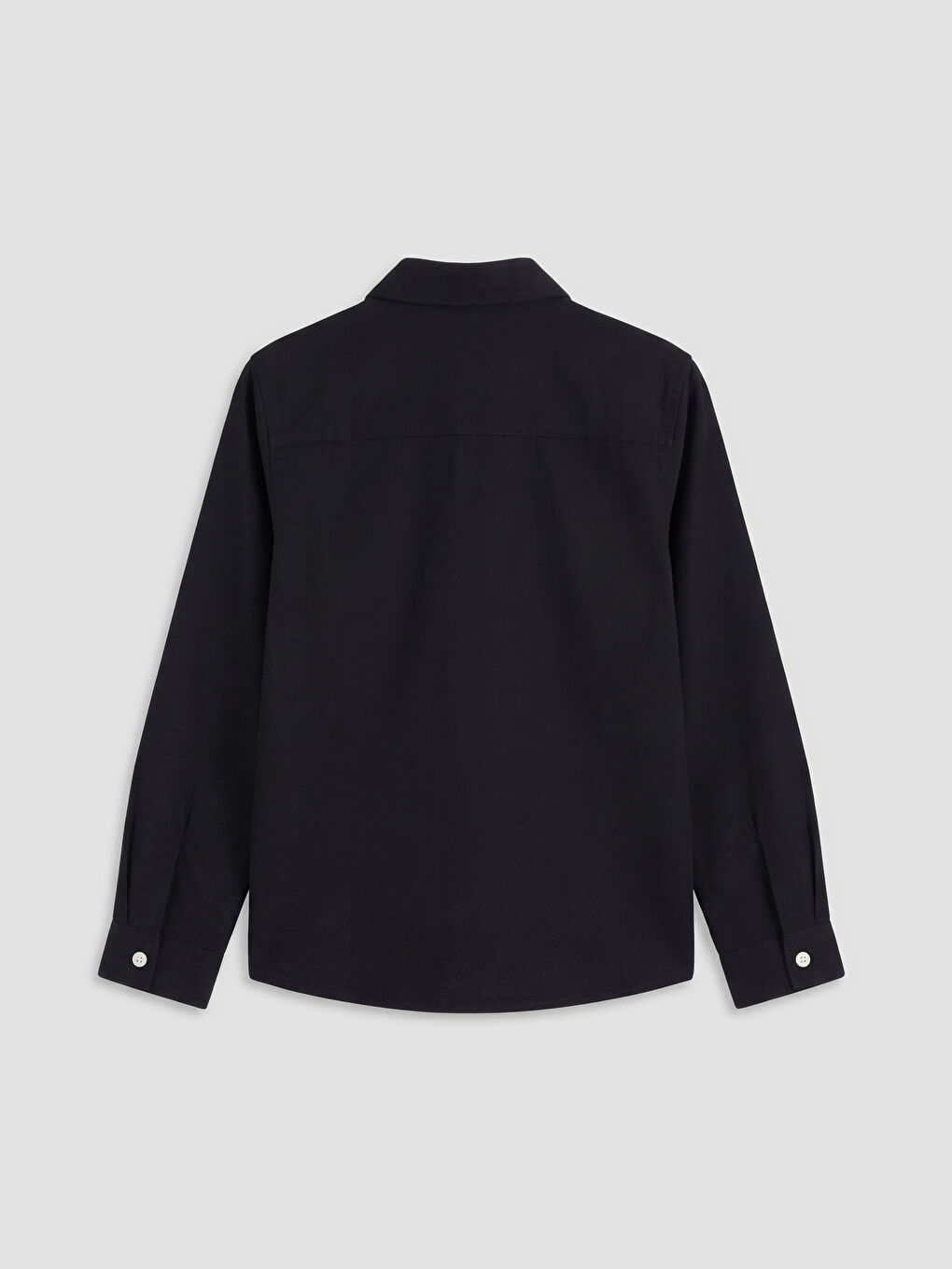 Siyah Uzun Kollu Erkek Çocuk Oxford Gömlek-1