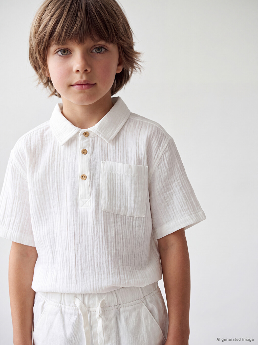 Textured Boys' Shirt