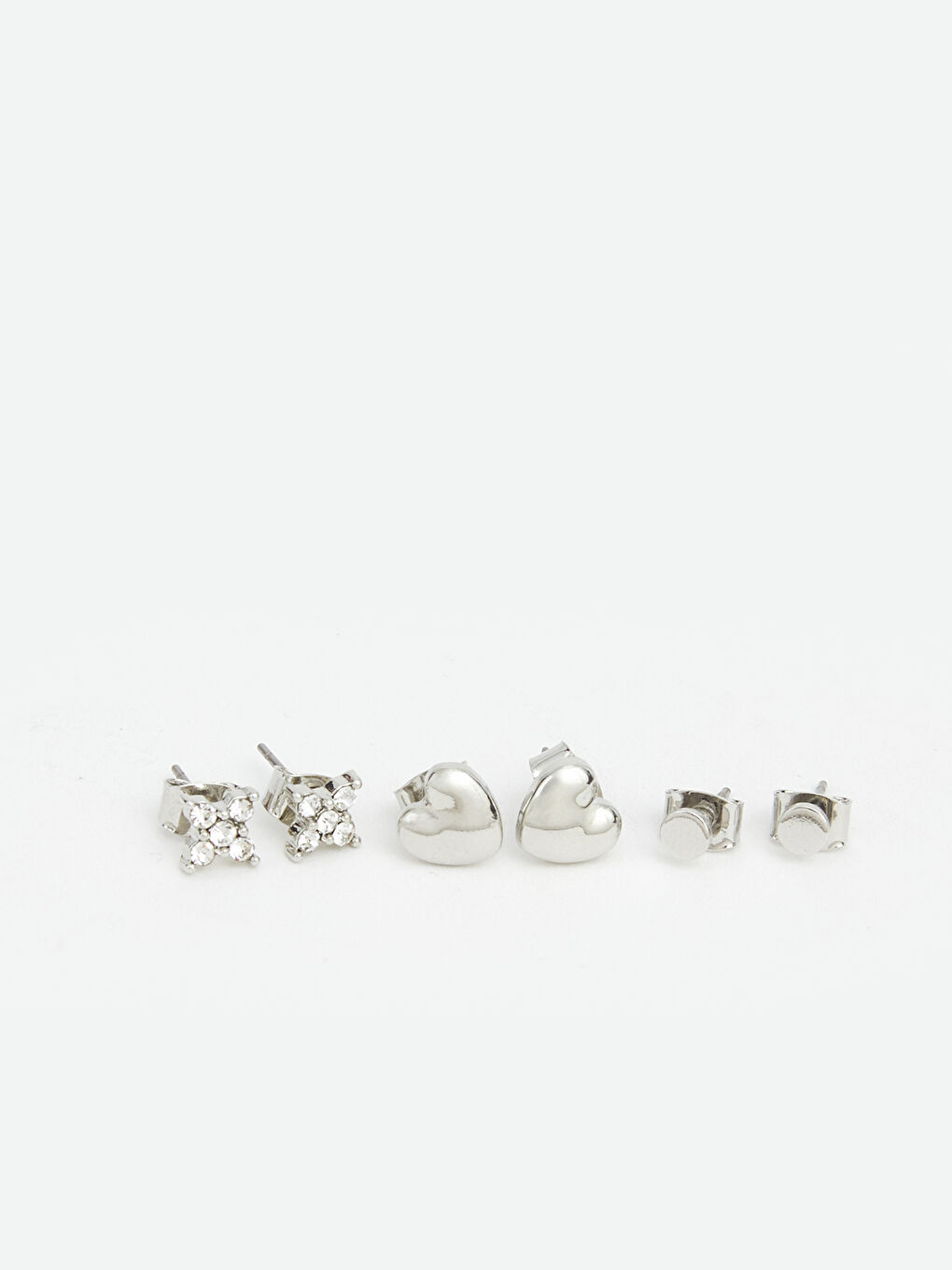 Gri Kadın Küpe Seti 6'lı	-2