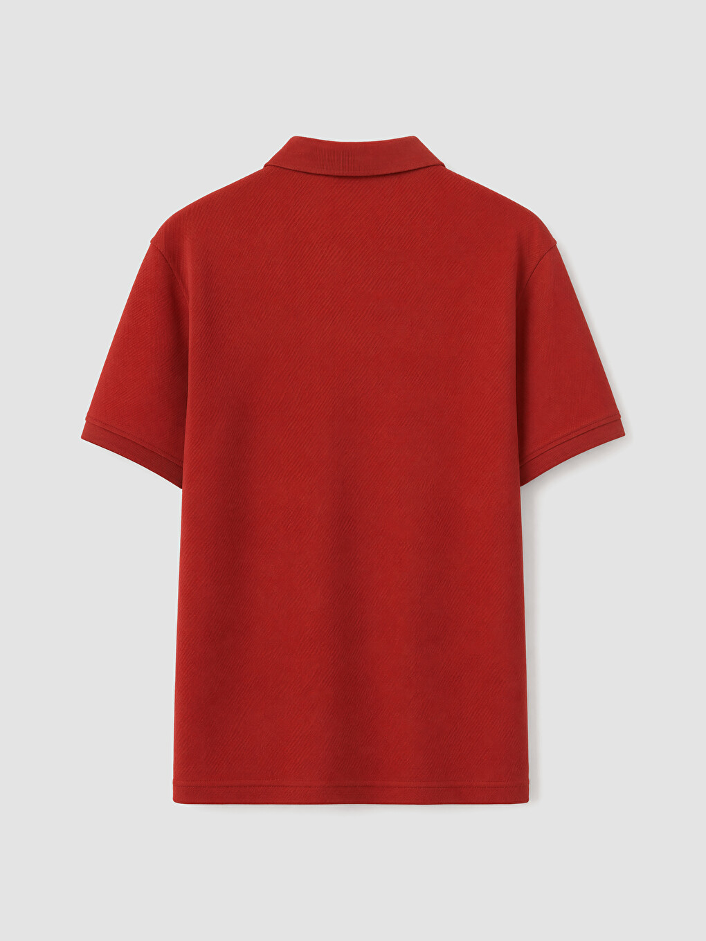 Polo Collar Textured Men's T-shirt-6