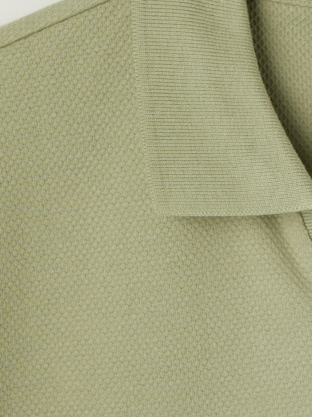 Polo Collar Textured Men's T-shirt-6