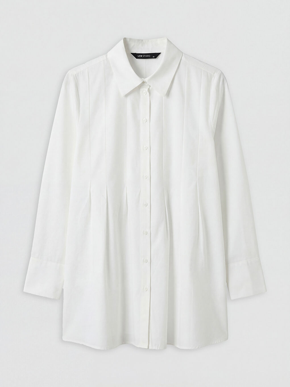 Beyaz Poplin Kadın Gömlek Tunik