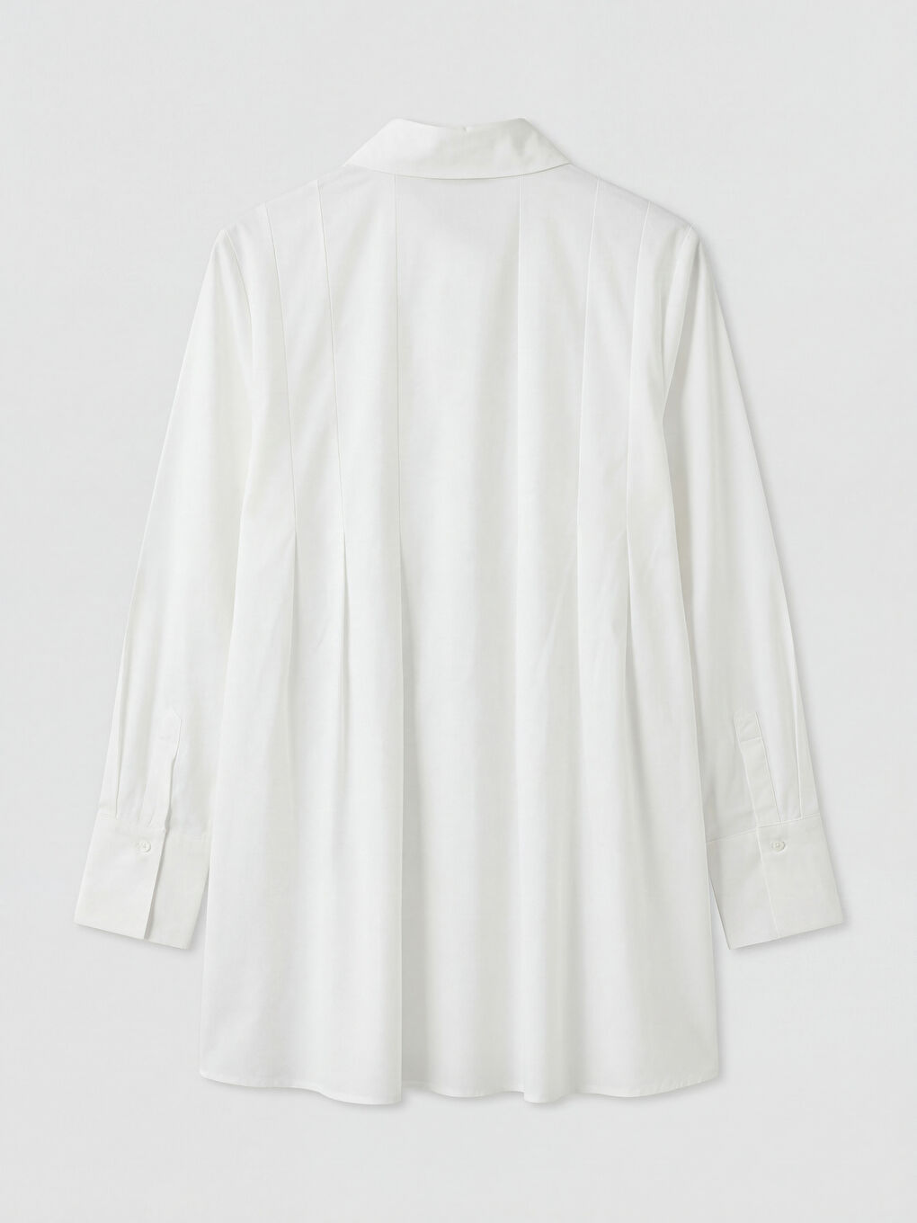 Beyaz Poplin Kadın Gömlek Tunik-1