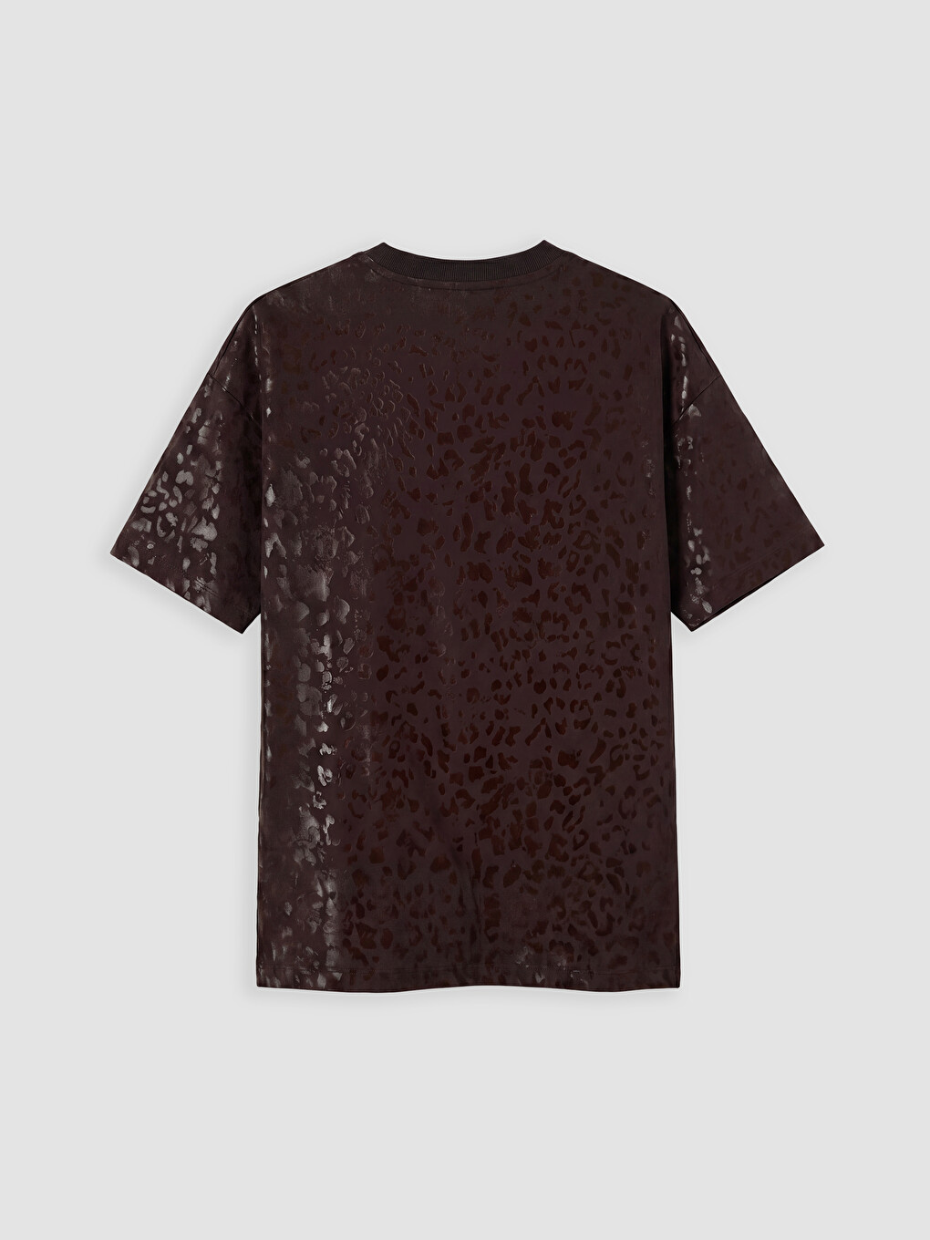 Crew Neck Leopard Print Women's T-Shirt-2