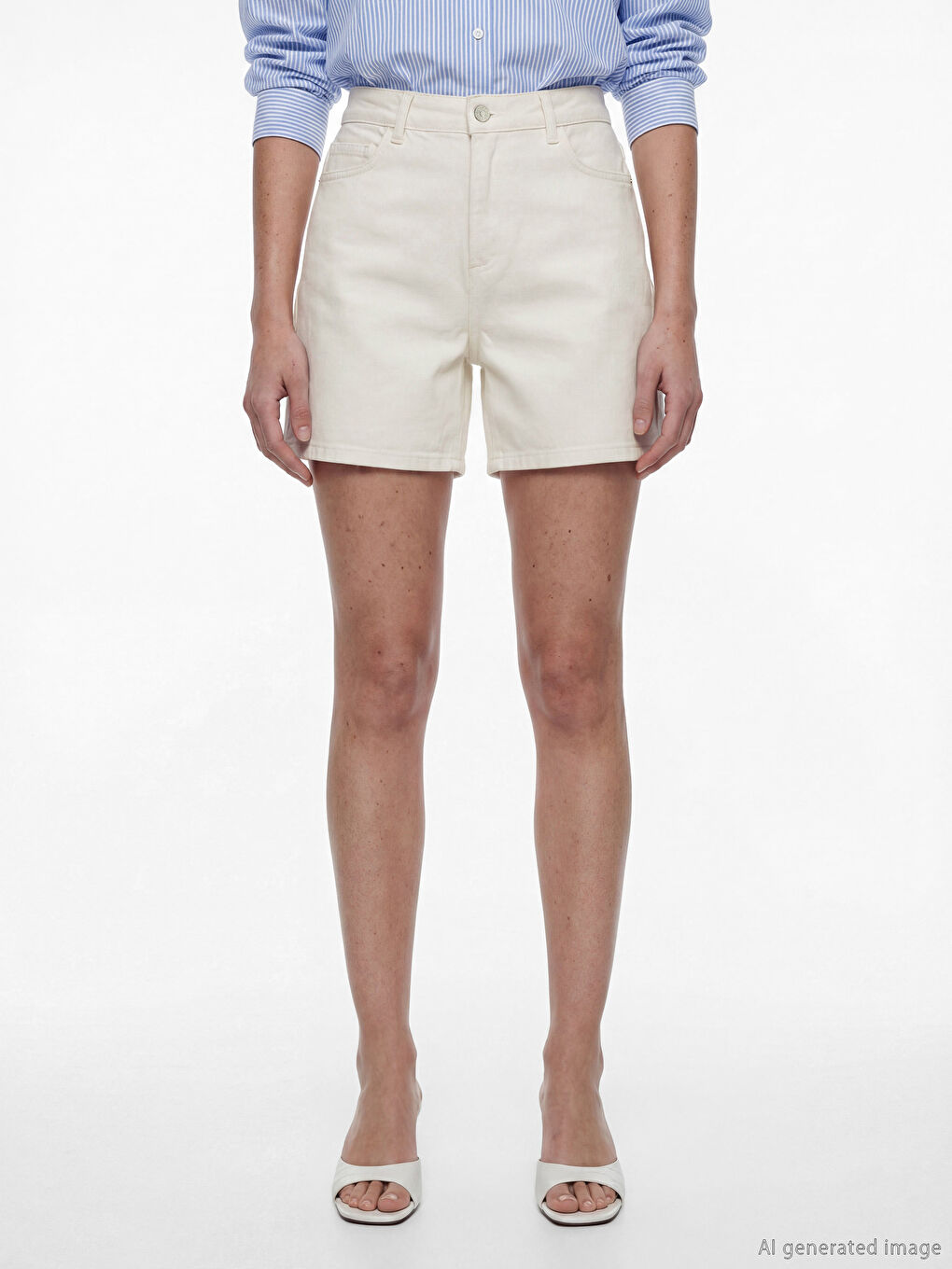 Slim Fit Women's Jean Shorts-1