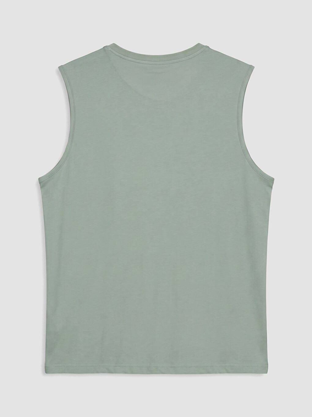Crew Neck Printed Men's Sleeveless T-Shirt-2