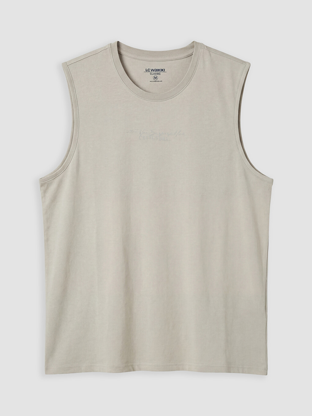 Crew Neck Printed Men's Sleeveless T-Shirt-3