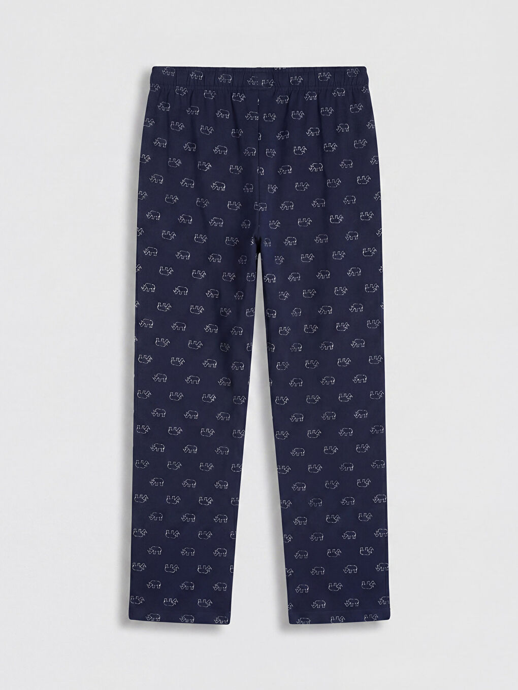 Lacivert Regular Fit Desenli Erkek Pijama Altı-1