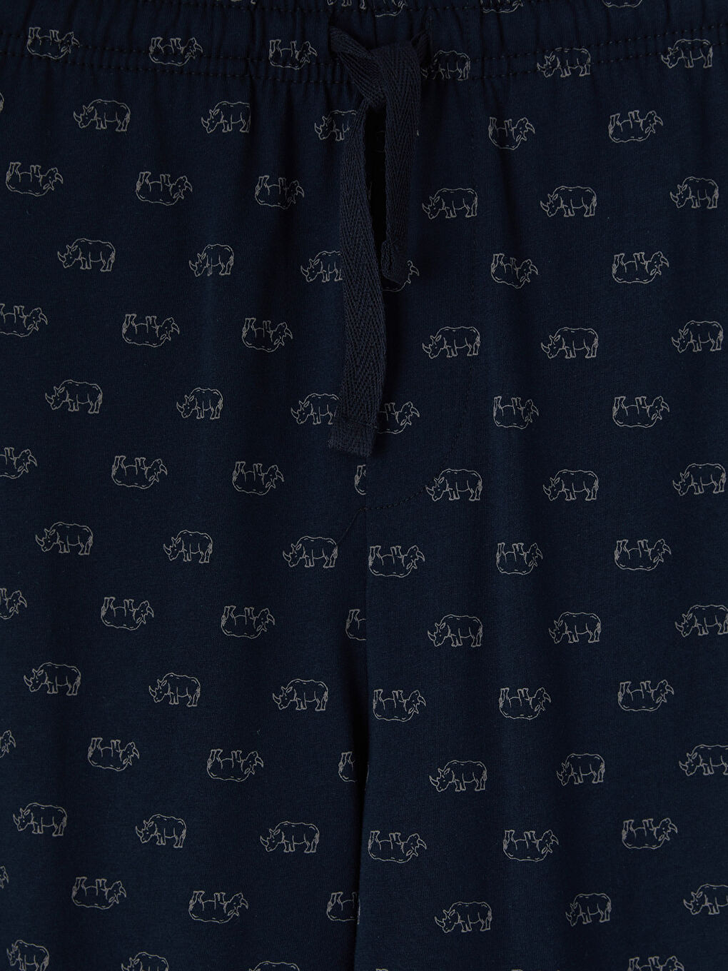 Lacivert Regular Fit Desenli Erkek Pijama Altı-2