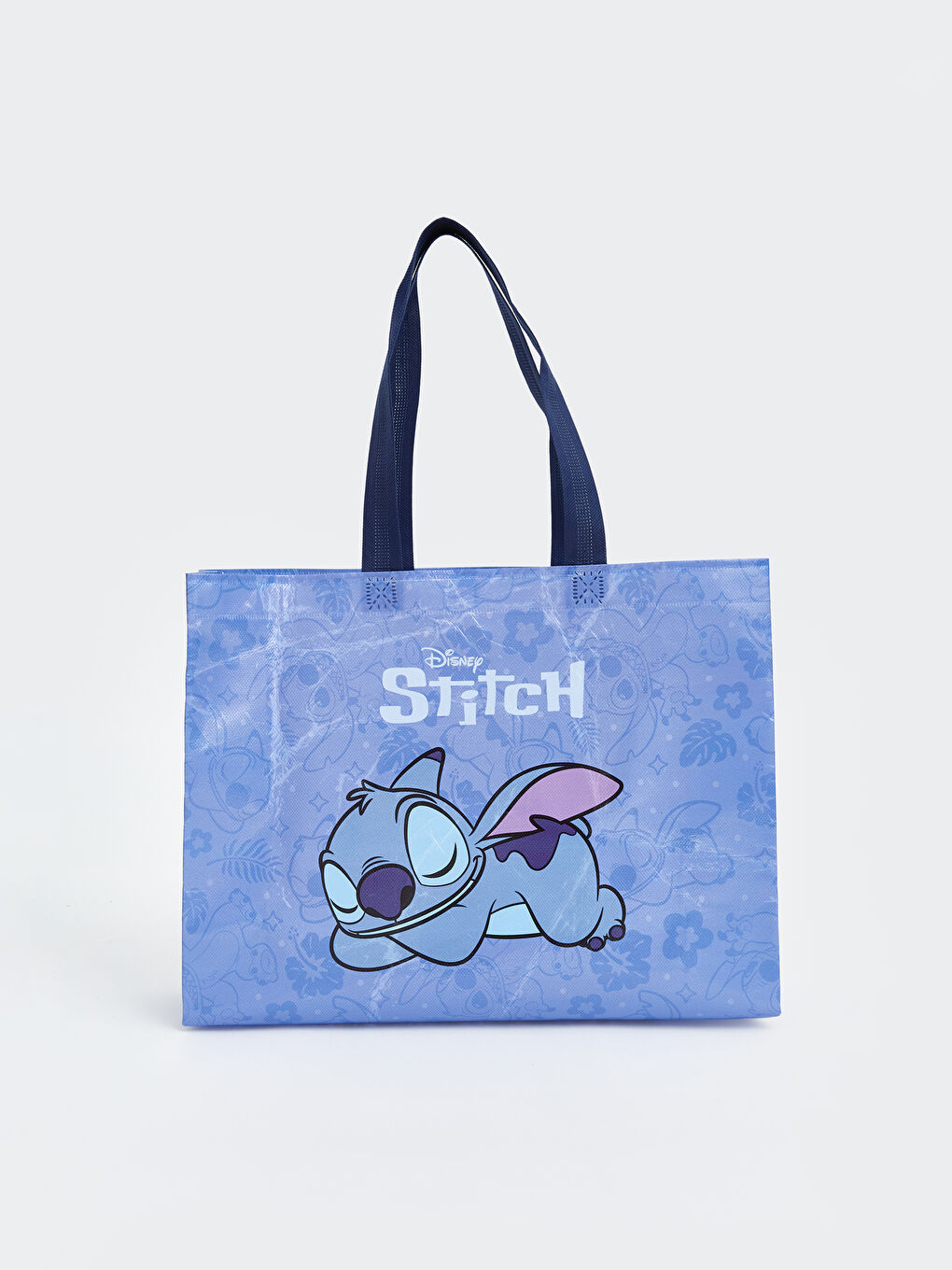 Karışık Stitch Baskılı Kadın Alışveriş Çantası-0