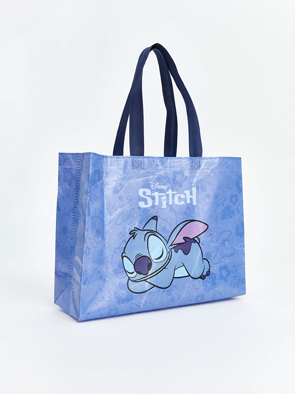 Karışık Stitch Baskılı Kadın Alışveriş Çantası-1