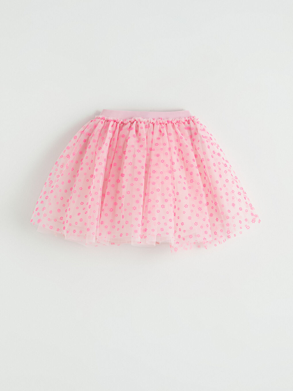 Pembe Desenli Kız Çocuk Tütü Etek-2