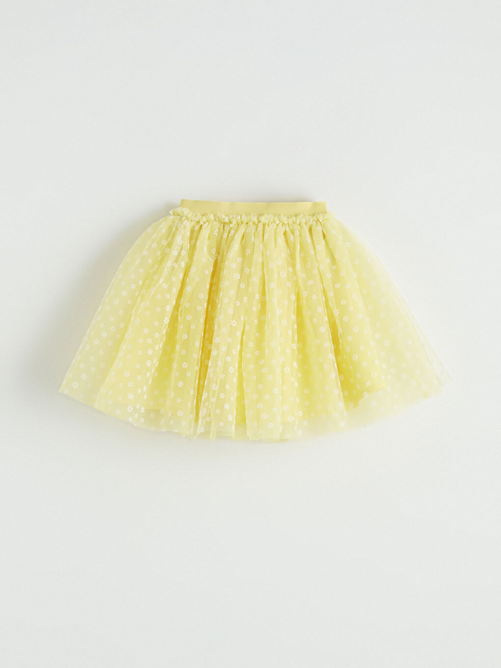 Sarı Desenli Kız Çocuk Tütü Etek-1
