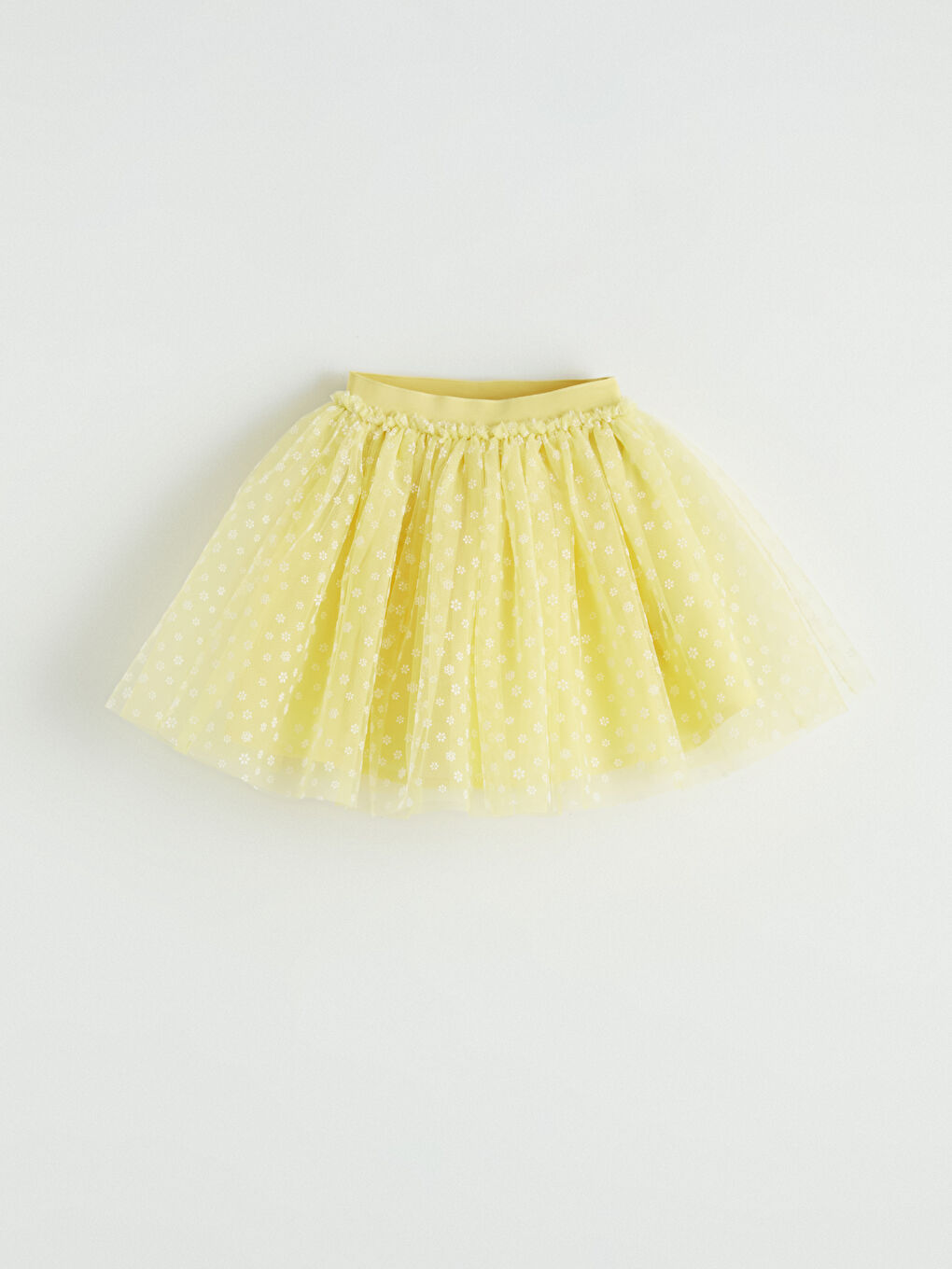 Sarı Desenli Kız Çocuk Tütü Etek-2