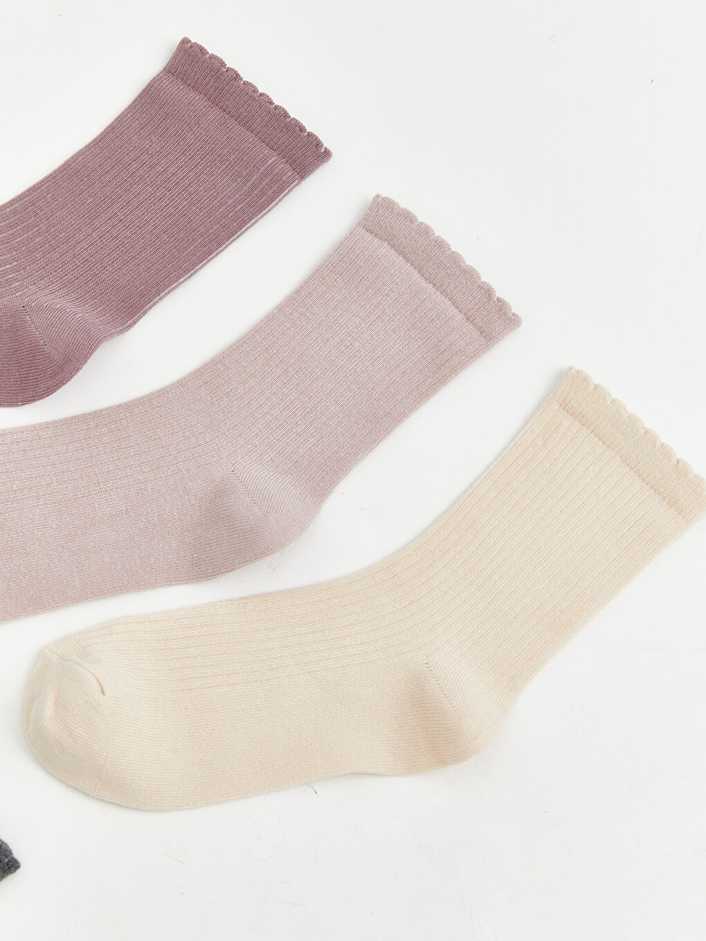 Lila Kadın Soket Çorap 5'li-1