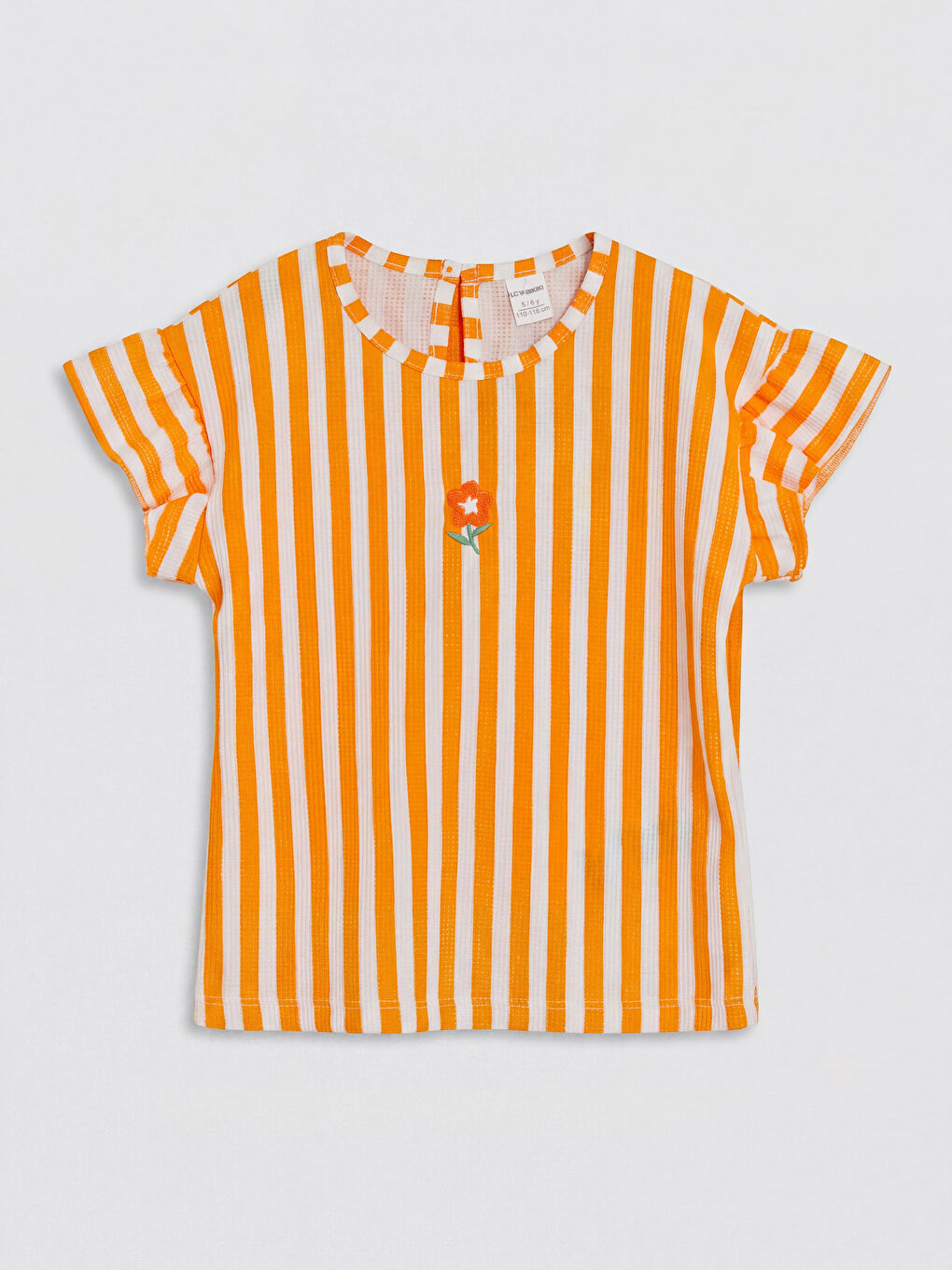 Turuncu Çizgili Kız Çocuk Takım-1