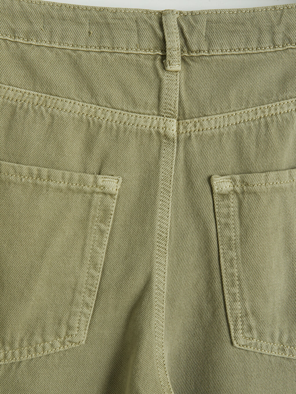 Yeşil Wideleg Kadın Jean Pantolon-3