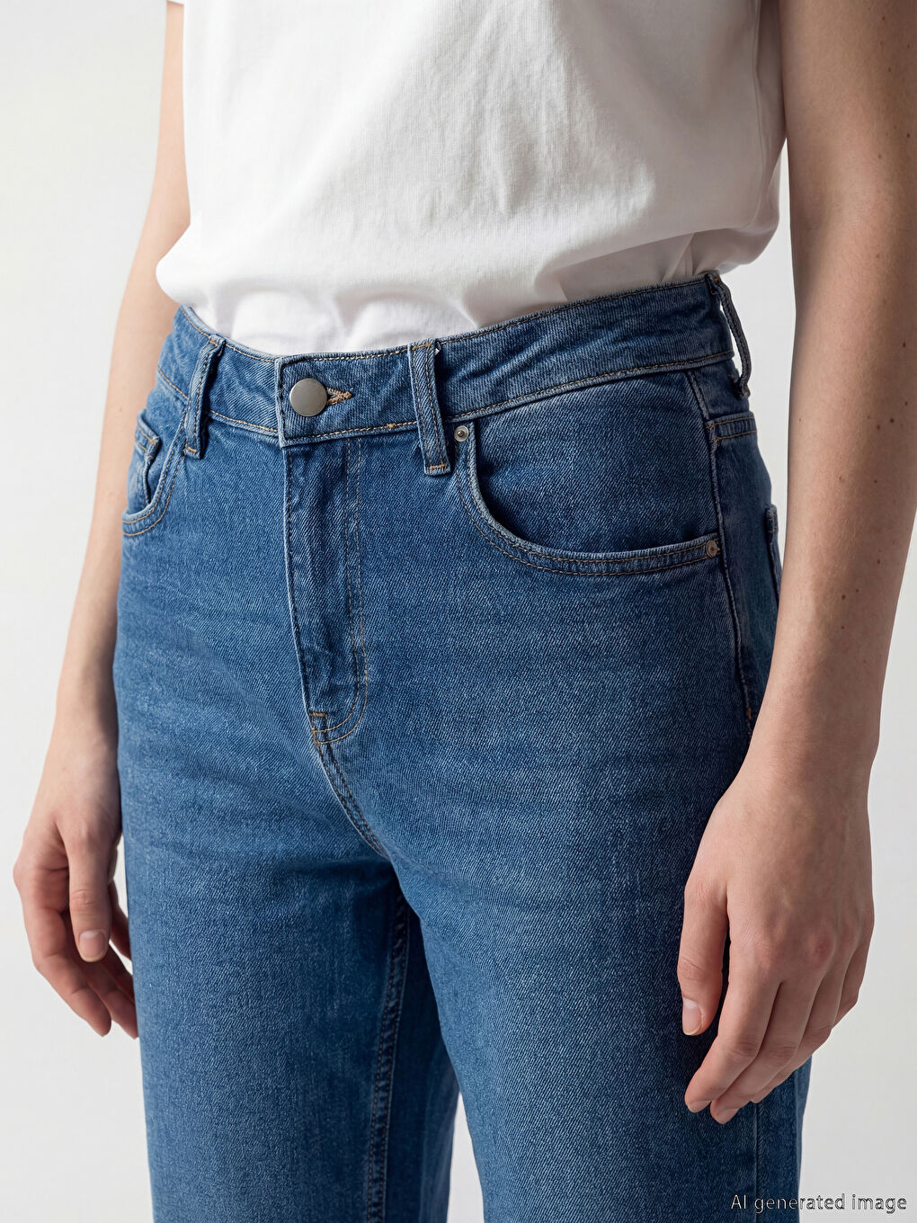 Straight Fit Women's Jeans-2