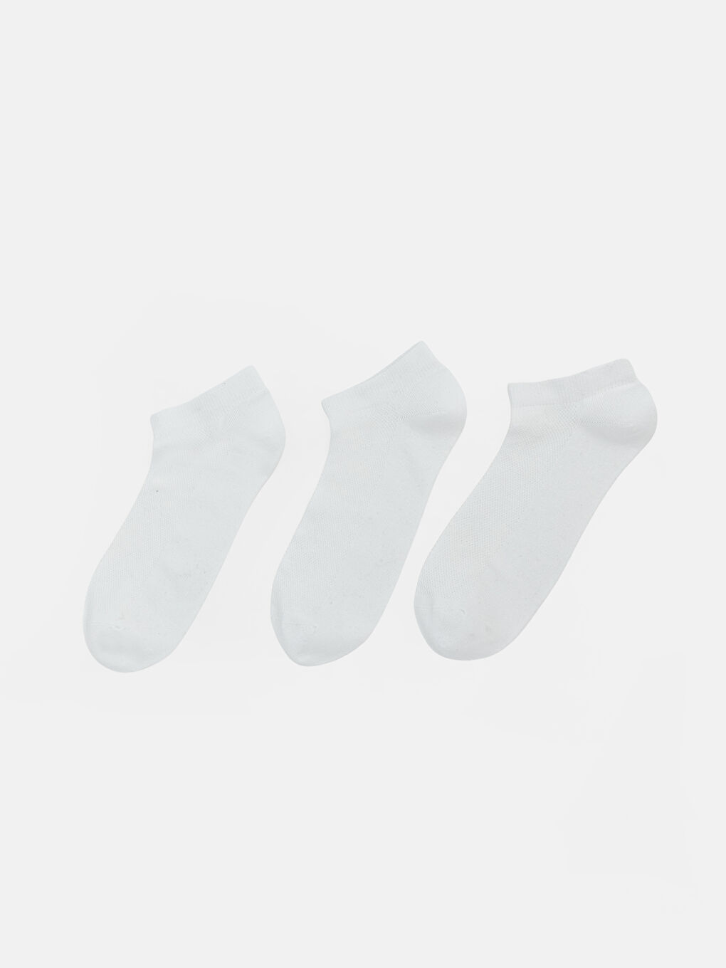 Beyaz Erkek Patik Çorap 3'lü