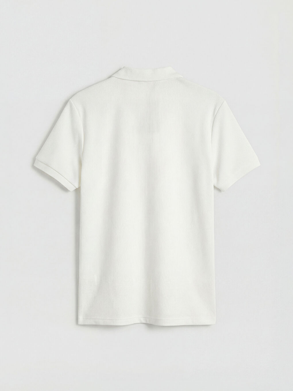 Ekru Polo Yaka Erkek Tişört-5