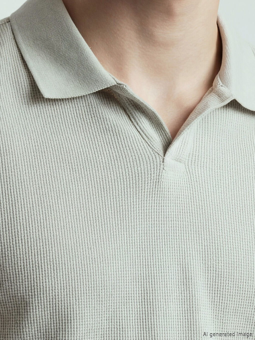 Yeşil Polo Yaka Erkek Tişört-2