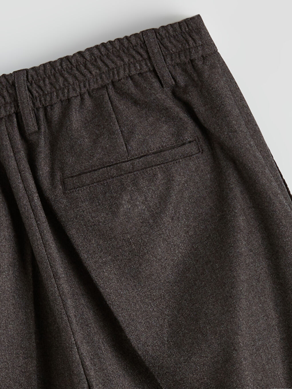 Antrasit Standart Kalıp Gabardin Erkek Pantolon-1