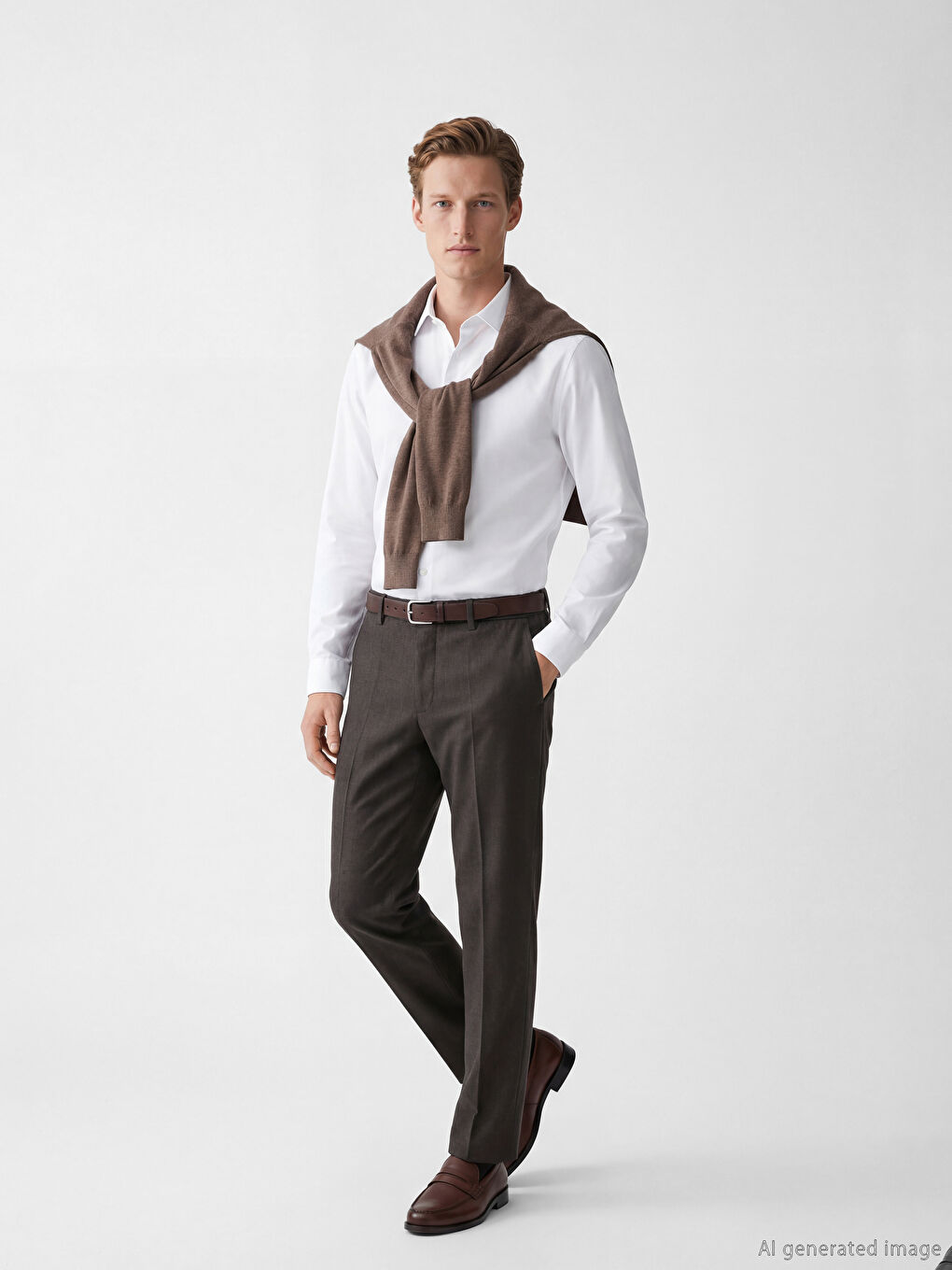 Antrasit Standart Kalıp Gabardin Erkek Pantolon